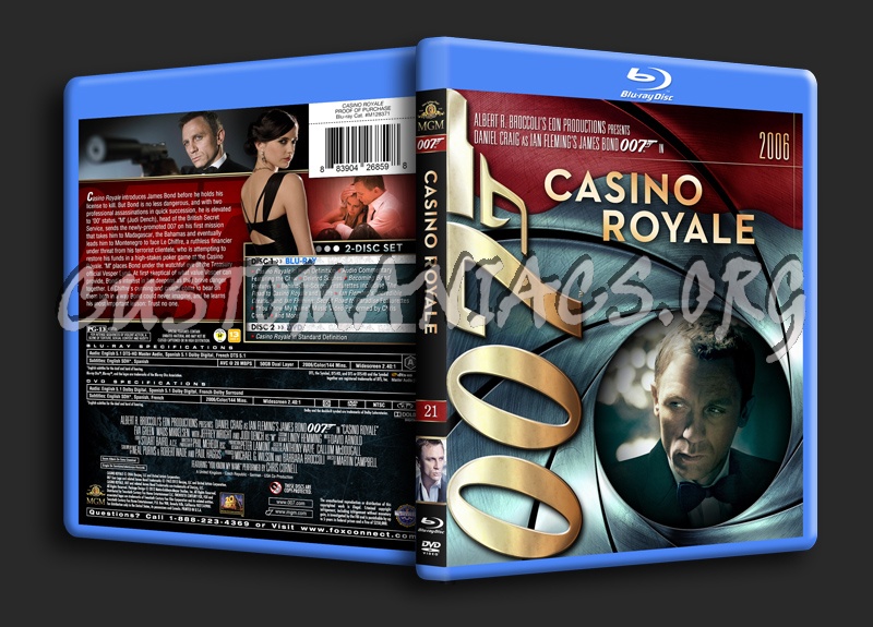 James Bond Collection - Casino Royale (21) blu-ray cover