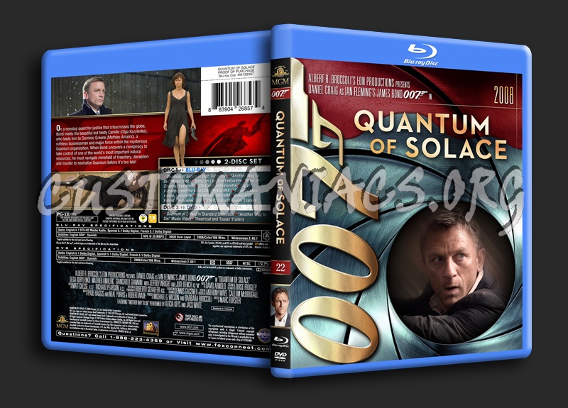 James Bond Collection - Quantum of Solace (22) blu-ray cover
