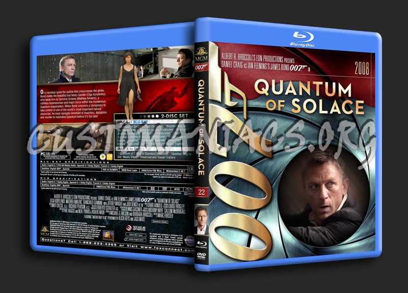 James Bond Collection - Quantum of Solace (22) blu-ray cover