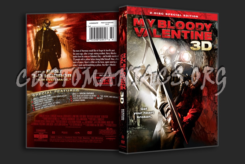 My Bloody Valentine 3D dvd cover