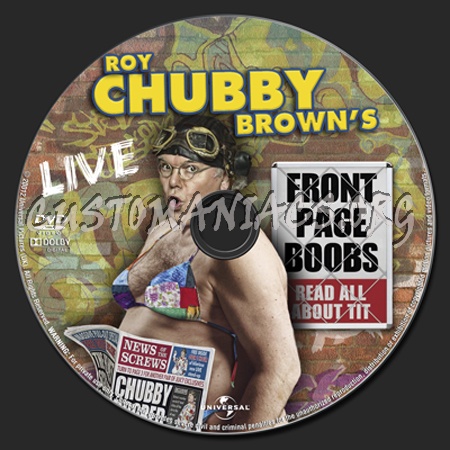 Roy Chubby Brown's Front Page Boobs dvd label