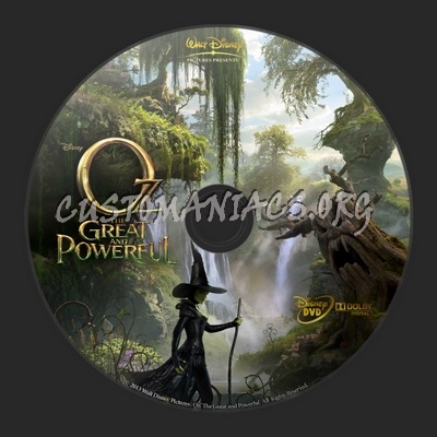 Oz: The Great and Powerful dvd label