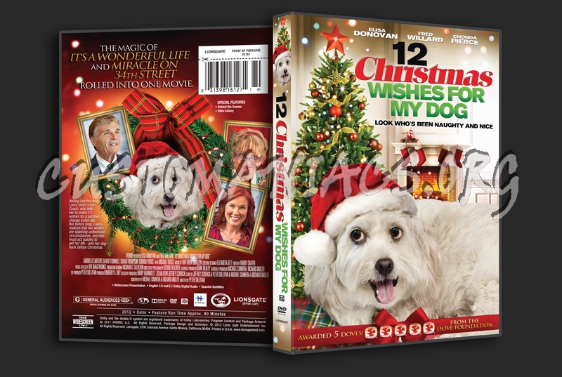 12 Christmas Wishes for my Dog dvd cover DVD Covers & Labels by