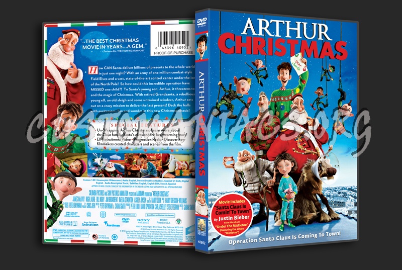 Arthur Christmas dvd cover