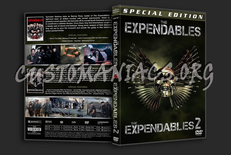 The Expendables Double Feature dvd cover