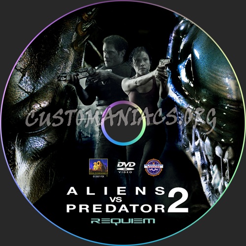 Aliens vs Predator 2 Requiem dvd label