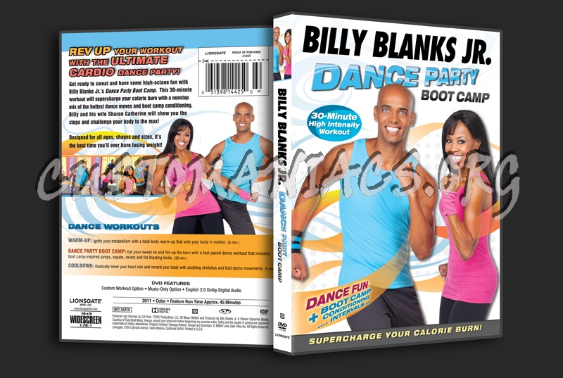 Billy Blanks Jr Dance Party Boot Camp dvd cover