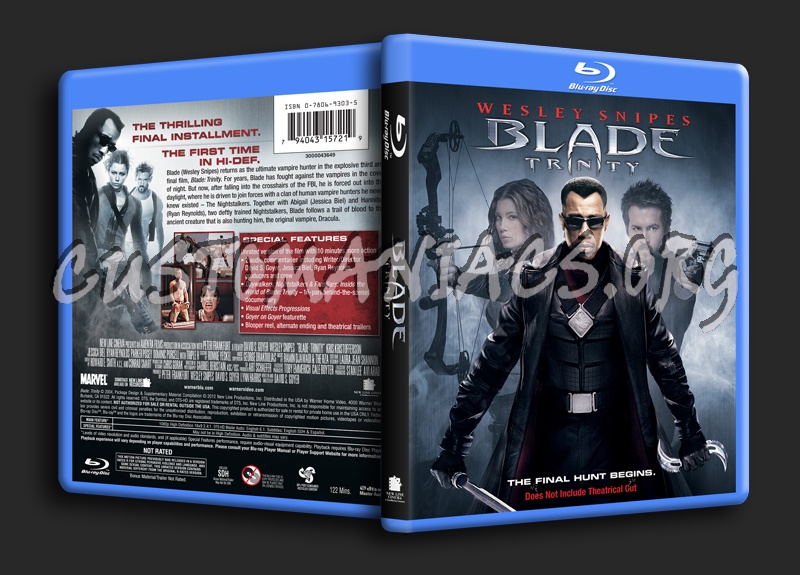 Blade Trinity blu-ray cover