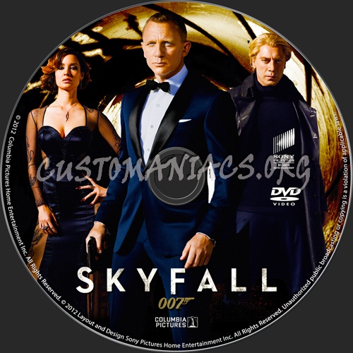 Skyfall dvd label