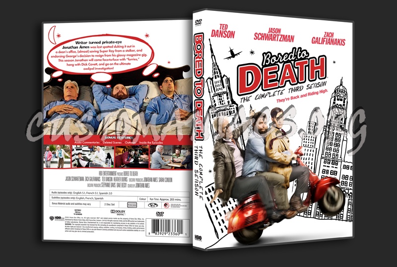 Bored to Death Season 3 dvd cover