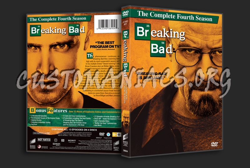 Breaking Bad Season 4 dvd cover