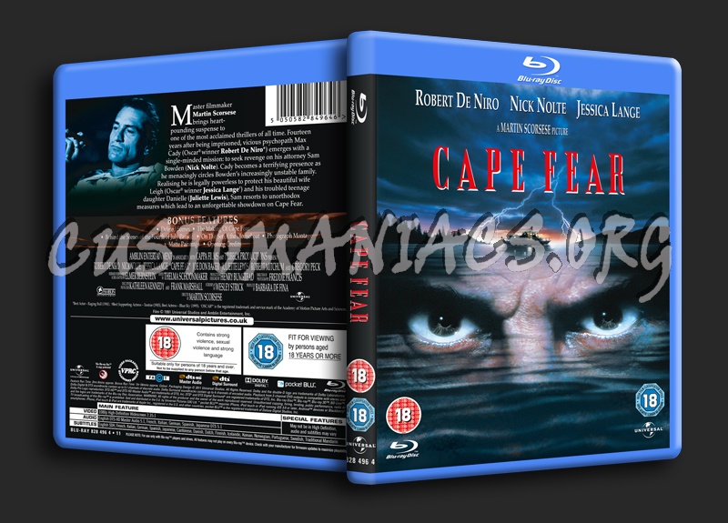 Cape Fear (1991) blu-ray cover