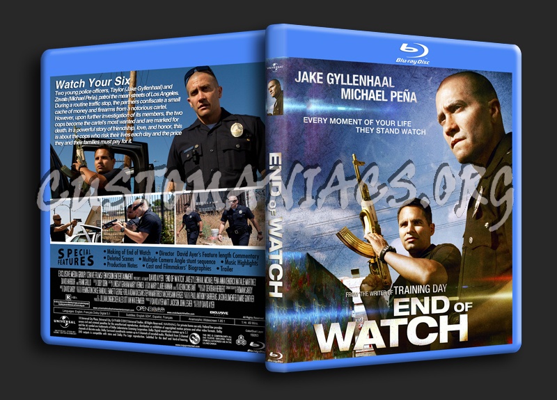End of Watch blu-ray cover
