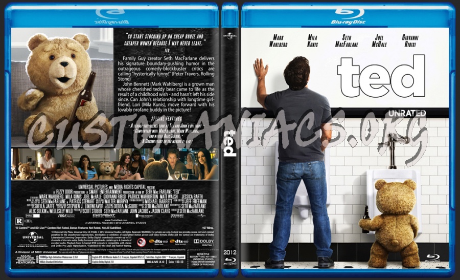 Ted blu-ray cover