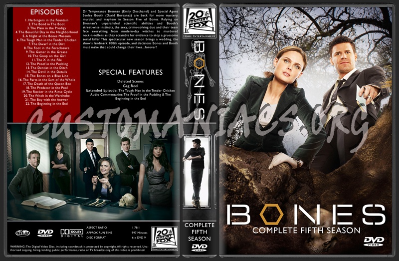 Bones TV Collection dvd cover