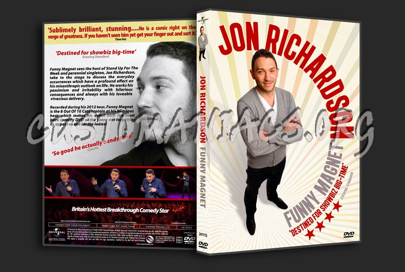 Jon Richardson Funny Magnet dvd cover