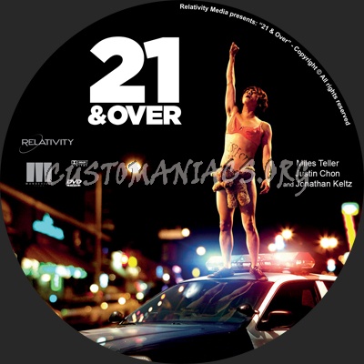 21 & Over dvd label