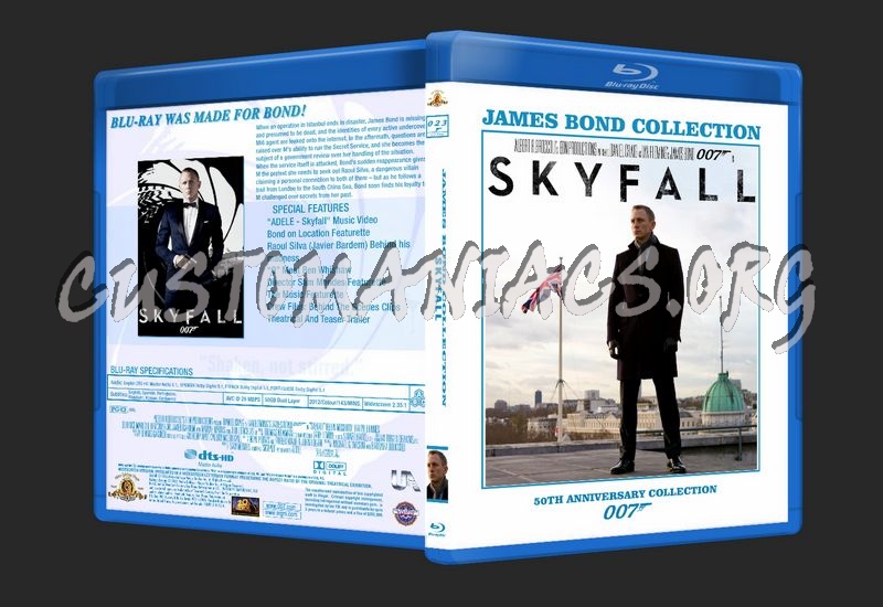 James Bond 50th Anniversary Collection blu-ray cover dvd cover blu-ray cover