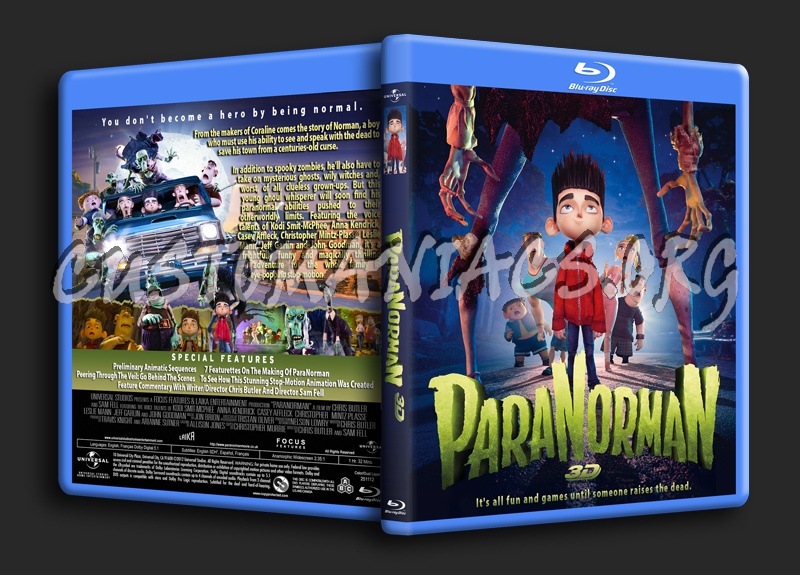 Paranorman 3D blu-ray cover