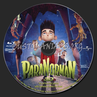 Paranorman 3D blu-ray label