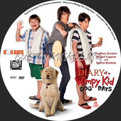 Diary of a Wimpy Kid: Dog Days dvd label
