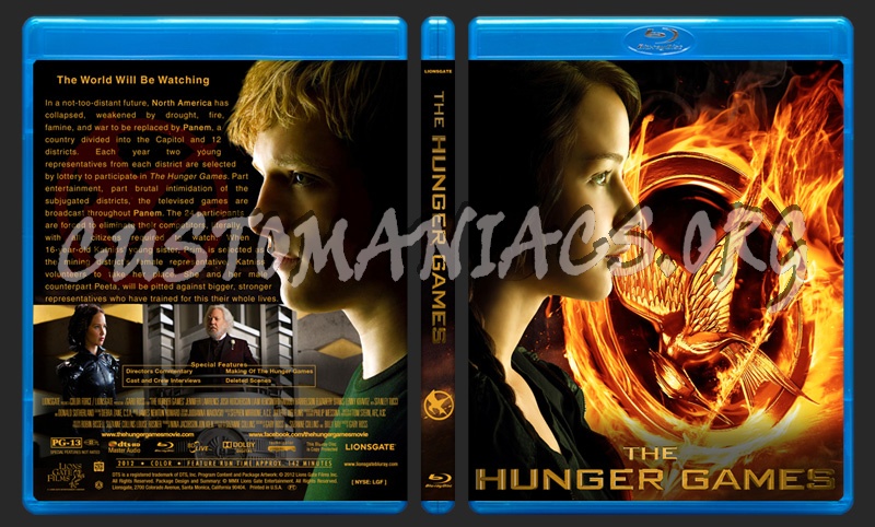 Hunger Games blu-ray cover