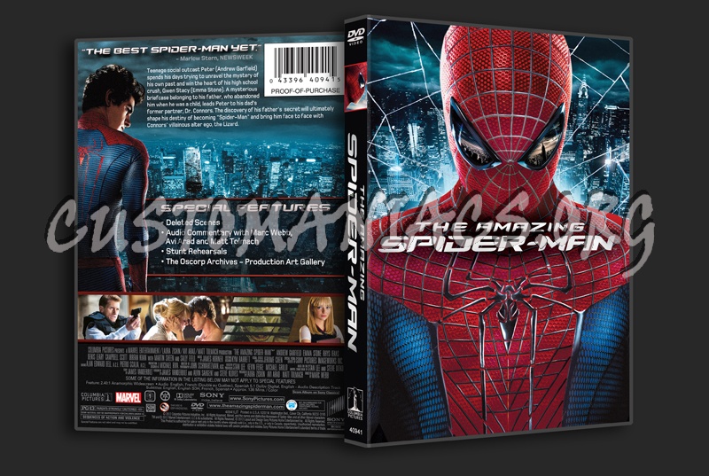 The Amazing Spider-Man dvd cover