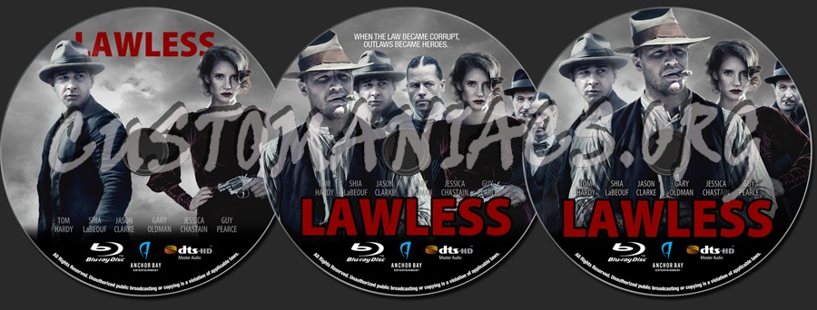 Lawless blu-ray label