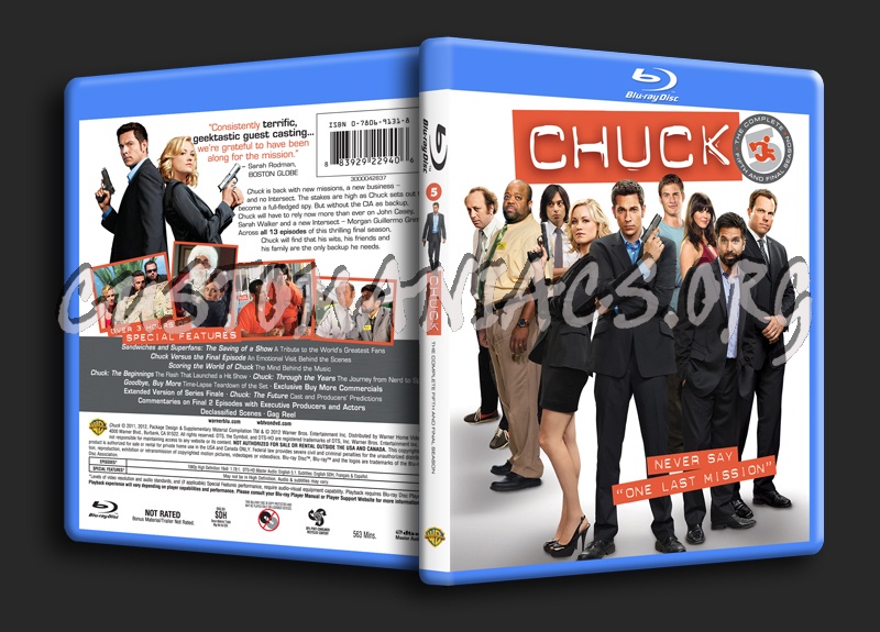 Chuck Season 5 blu-ray cover