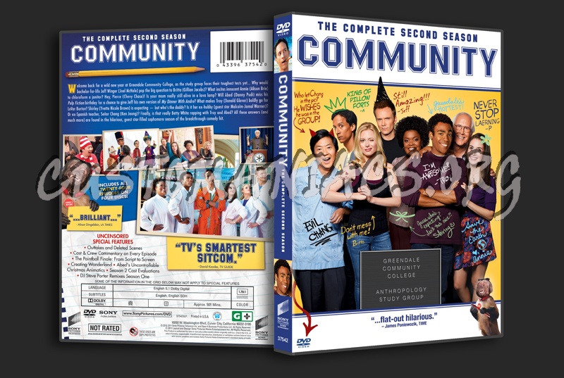 Community Season 2 dvd cover