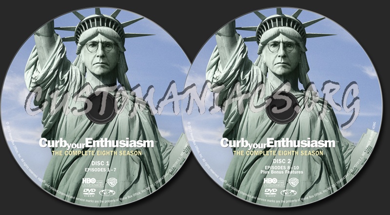 Curb Your Enthusiasm Season 8 dvd label