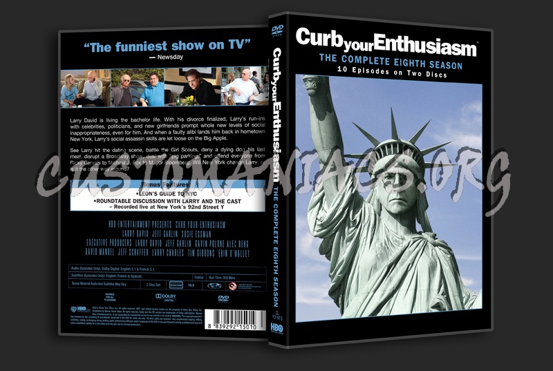 Curb Your Enthusiasm Season 8 dvd cover