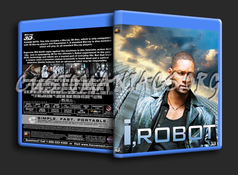 I Robot 3d blu-ray cover
