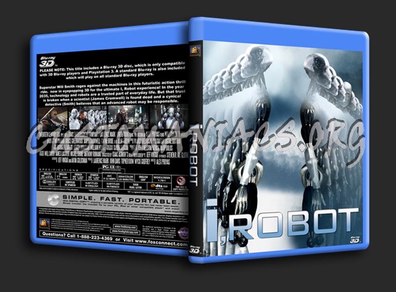 I Robot 3d blu-ray cover