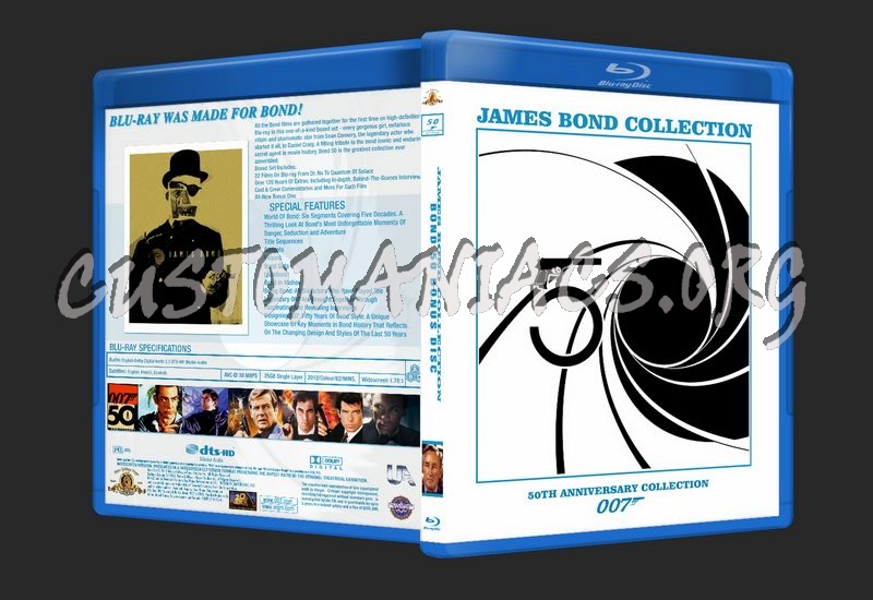James Bond 50th Anniversary Collection blu-ray cover blu-ray cover