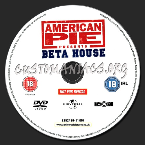 American Pie Presents - Beta House dvd label