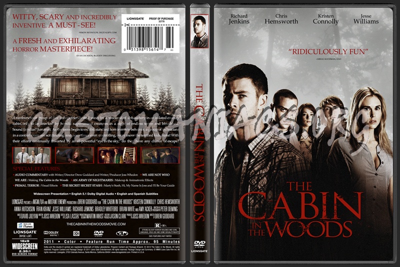 The Cabin In The Woods dvd cover
