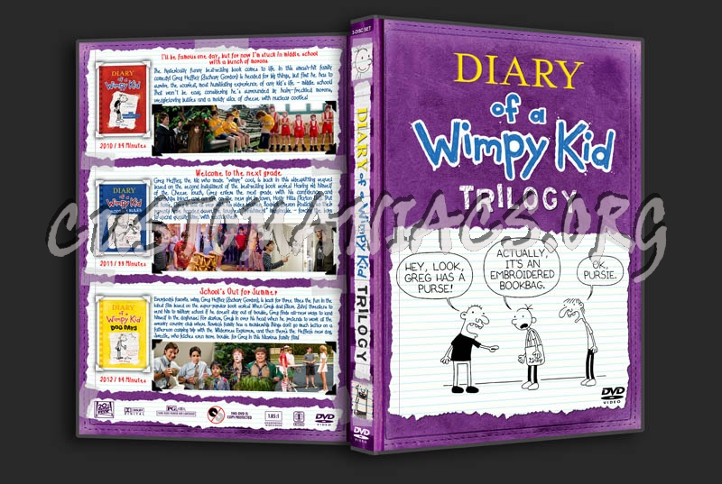 Diary of a Wimpy Kid Trilogy dvd cover