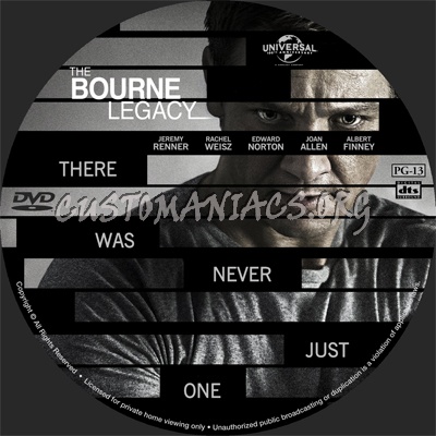 The Bourne Legacy dvd label