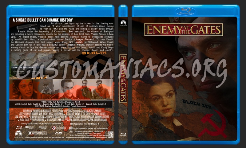 Enemy At The Gates blu-ray cover