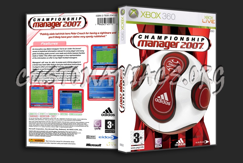 Championship Manager 2007 dvd cover