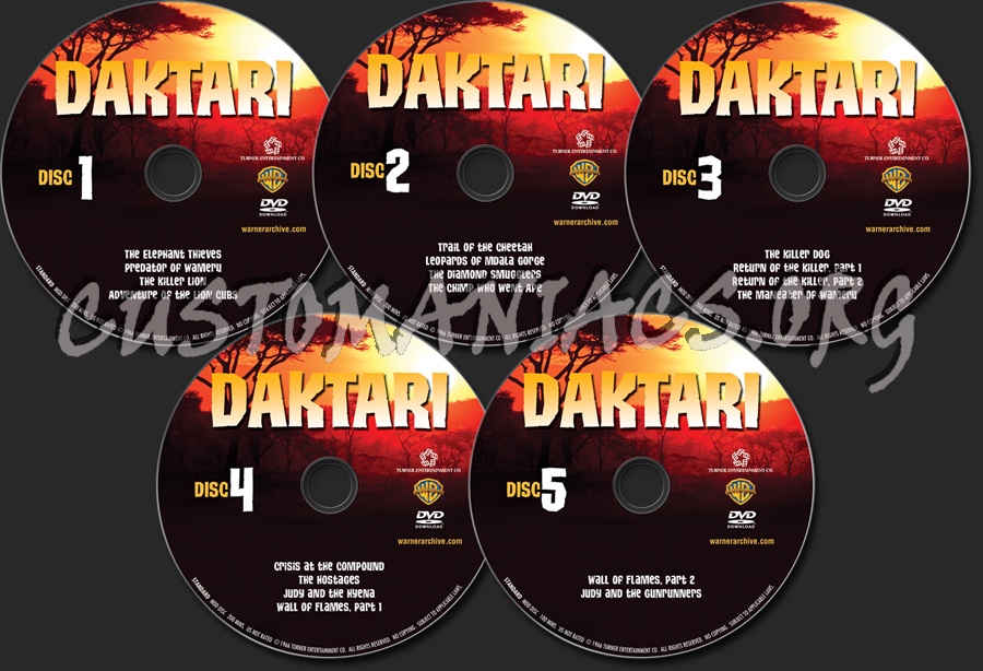 Daktari Season 1 dvd label