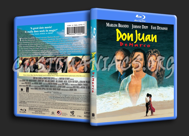 Don Juan de Marco blu-ray cover