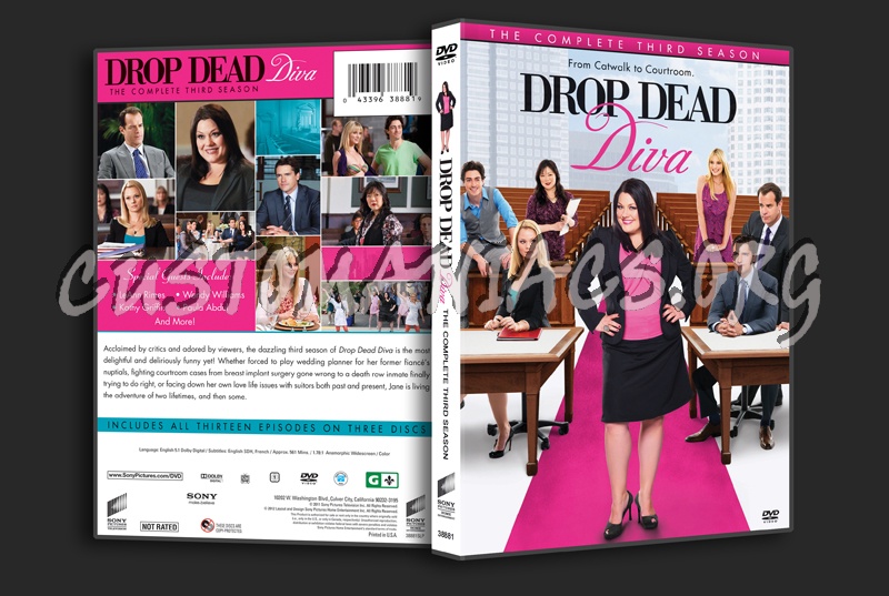 Drop Dead Diva Season 3 dvd cover - DVD Covers & by Customaniacs, id: free download highres dvd