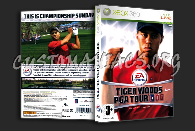 Tiger Woods PGA Tour 06 dvd cover