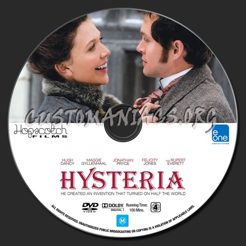 Hysteria dvd label