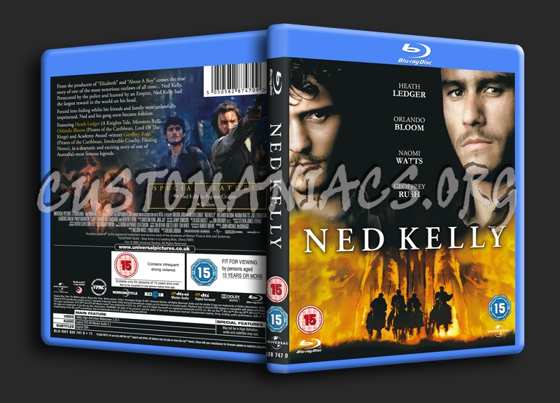 Ned Kelly blu-ray cover