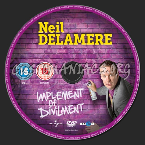 Neil Delamere Implement of Divilment dvd label