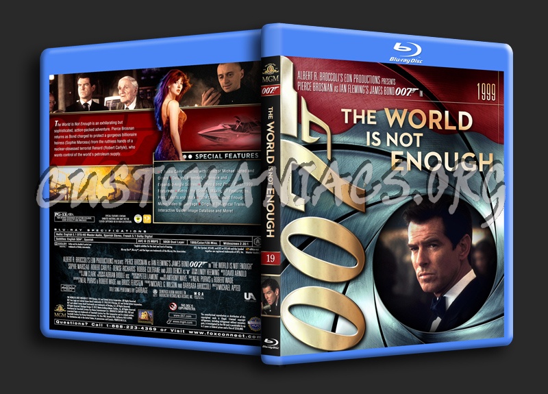 James Bond Collection - The World Is Not Enough (19) blu-ray cover