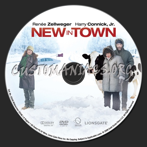 New In Town dvd label